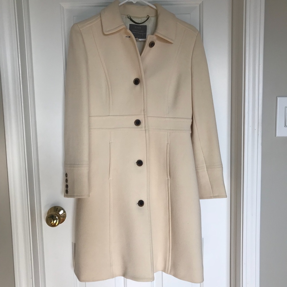 J Crew - Double cloth wool Lady Day Coat (Size 4P)